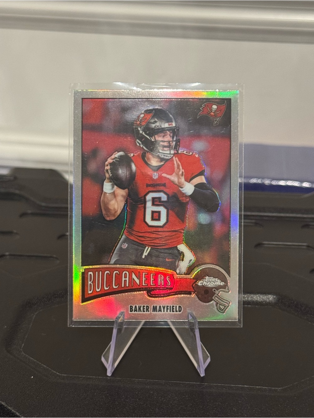 🔥 2025 Baker Mayfield Topps Chrome Refractor Prizm